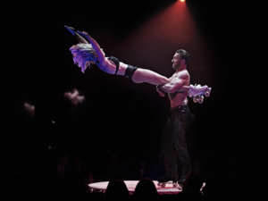 roller skating acrobats