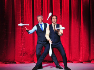 jugglers performing