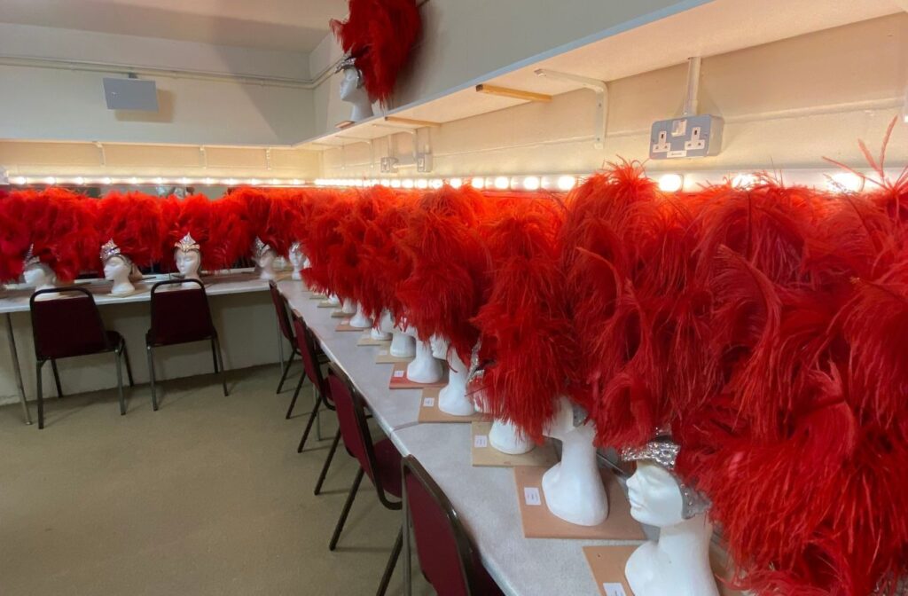 christmas show performer headresses